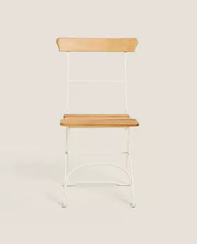Стул Zara Home Wooden And Metal Folding, белый