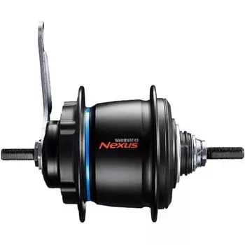 Ступица Внутренний механизм Тормозной рычаг Пылезащитный колпачок правый Shimano SG-C6060-8CD, черный / черный / черный