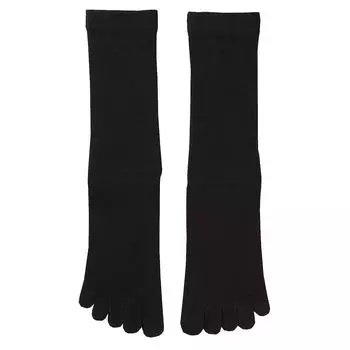 Ступни под прямым углом, носки с пятью пальцами (мужчины) MUJI, черный