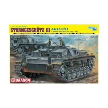 Sturmgeschutz III Ausf.C/D w/7,5cm Kanone (Sd.Kfz.142) - Смарт-комплект, Dragon Models - '39 to '45 Series - Germany (1:35)