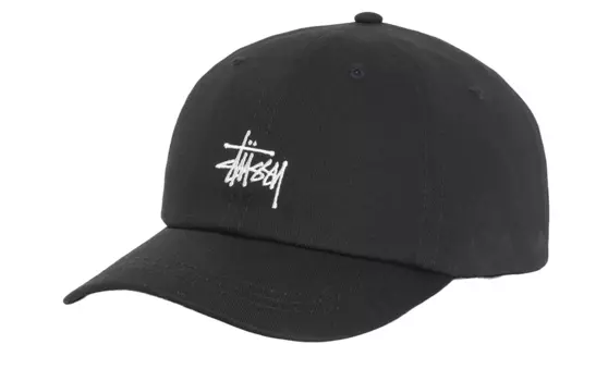 Stussy Бейсболка хлопковая унисекс черная