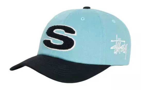 Stussy Бейсболка хлопковая унисекс голубые