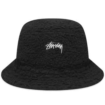 Stussy Панама из шерпа, черный
