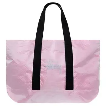 Stussy Сумка на одно плечо из переработанной морской ткани с нейлоном, очень большая, женская, ярко-розовая