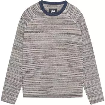 Stussy Свитер Textured Knit Contrast Collar Crew