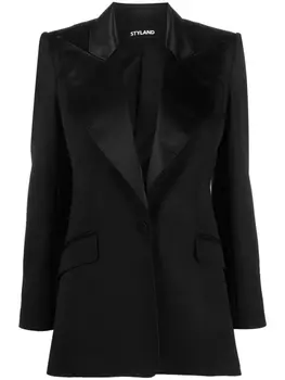 Styland однобортный блейзер, черный