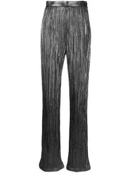 Styland плиссированные брюки прямого кроя, серый