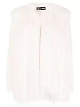 STYLAND шуба из искусственного меха, белый