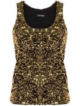 Styland топ с пайетками, золотистый