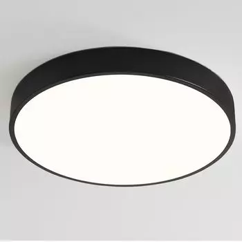 Style home Светодиодный потолочный светильник мощностью 24 Вт Ультратонкий 30x4 см, современный круглый светильник для гостиной, спальни, кухни, офиса, прихожей (черный)