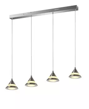 Stylehome 20 Вт кристалл светодиодный подвесной светильник регулируемая по высоте люстра подвесной светильник потолочный светильник столовая гостиная Style home, серебро