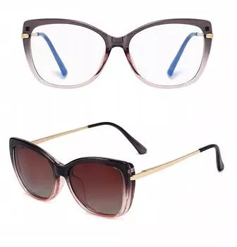 Stylion, женские очки, оправа для компьютера + солнцезащитный козырек