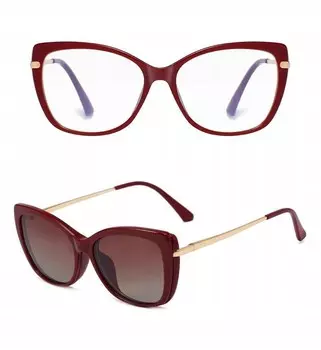 Stylion, женские очки, оправа для компьютера + солнцезащитный козырек