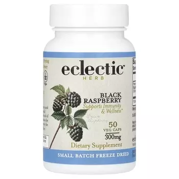 Сублимированная черная малина Eclectic Institute для иммунитета, 50 капсул
