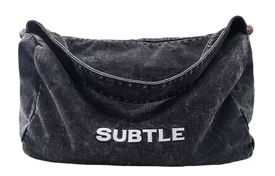 Subtle Изысканная дорожная сумка унисекс, [Комплект] Сумка через плечо Nebula Black + нагрудная сумка