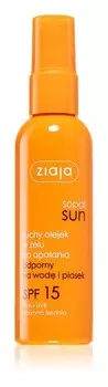 Сухое масло в геле для загара, устойчивое к воде и песку Ziaja Sopot Sun