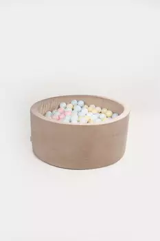 Сухой бассейн 40х90 - бежевый + 400 шариков ПАСТЕЛЬ Inna marka