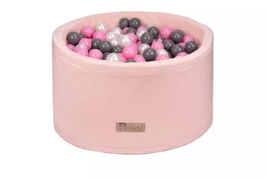 Сухой бассейн ПОРОШОК РОЗОВЫЙ + 200 РОЗОВО-СЕРО-ЖЕМЧУЖНЫХ ШАРИКОВ, Flumi