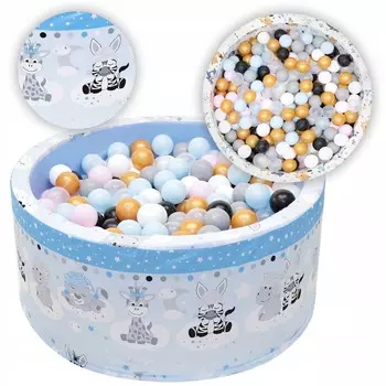 Сухой бассейн с шариками и шариками БОЛЬШОЙ 90х40 - Шарики и шарики 200 шт. Tuppi