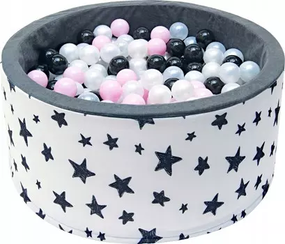 Сухой бассейн с шариками и шариками БОЛЬШОЙ 90х40 - Шарики и шарики 200 шт. Tuppi