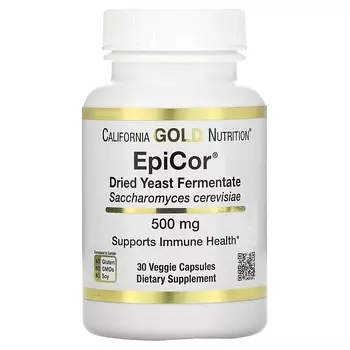 Сухой Дрожжевой Ферментат California Gold Nutrition EpiCor, 30 растительных капсул