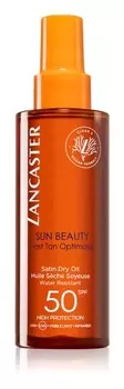 Сухой спрей с маслом для загара SPF 50 Lancaster Sun Beauty Satin Dry Oil