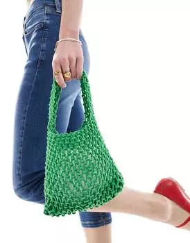 SUI AVA – Sonja – Сумочка крючком зеленого цвета