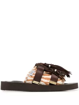 Suicoke сандалии Hoto с принтом, коричневый