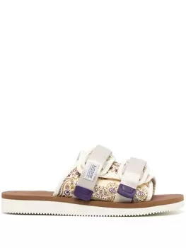 Suicoke сандалии MOTO-Cab с принтом пейсли, коричневый