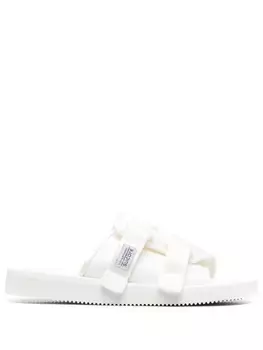 Suicoke сандалии на липучках, белый