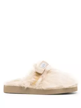 Suicoke шлепанцы Zavo 2-EU с искусственным мехом, нейтральный цвет