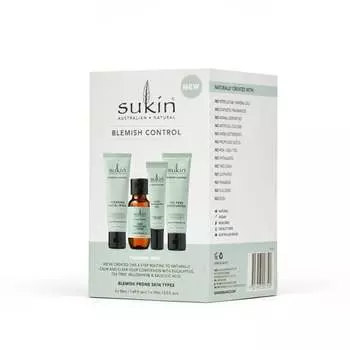 Сукин, Blemish Control, подарочный набор косметики, 4 шт., Sukin