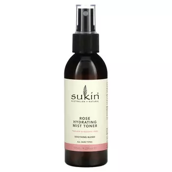 Sukin, Увлажняющий тоник-спрей с розой, 125 мл (4,23 жидк. Унции)
