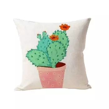Суккулентный горшок с кактусом, льняной чехол для подушки, чехол для дивана, дома, 9 # Stuttg