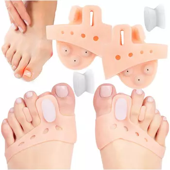 Sulpo, разделители пальцев стопы с бандажом, корректоры вальгусной деформации с клином