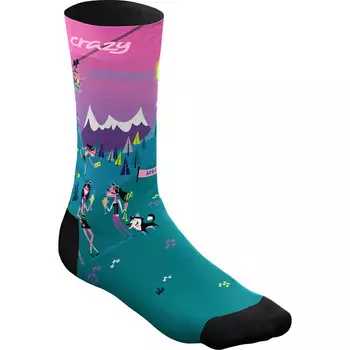 Сумасшедшие носки Crazy, синий