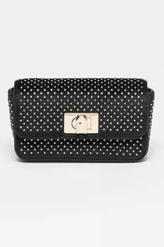 Сумка 1927 года с декоративными камнями Furla, черный