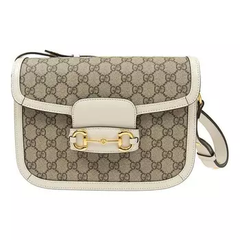 Сумка 1955 seriesbutton single shoulder bag white Gucci, белый