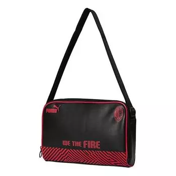 Сумка ac milan reporter bag 'black red' Puma, черный