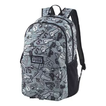 Сумка academy backpack 'black teal white' Puma, черный