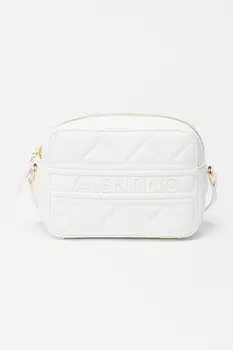 Сумка Ada из экокожи с тисненым логотипом Valentino Bags, белый