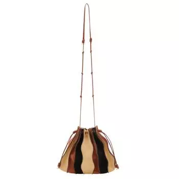 Сумка Adria Small Pleated Wave Bag в цвете Dune Colorblock Ulla Johnson