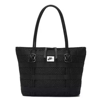 Сумка air tote bag 'black' Nike, черный