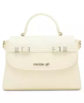 Сумка Ally Top Handle Satchel через плечо Madden Girl, слоновая кость/кремовый