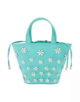 Сумка Amina Muaddi, бирюзовый