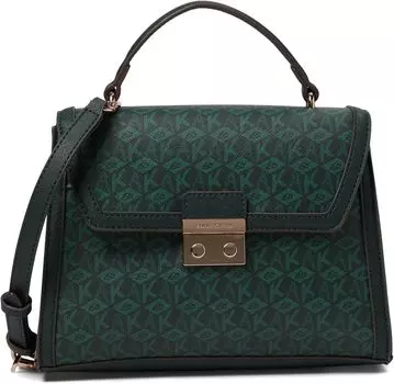 Сумка Anne Klein AK Cube Logo Top-Handle Satchel, цвет Evergreen Tonal/Evergreen