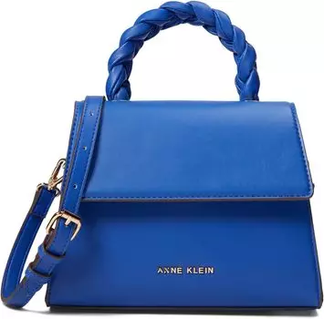 Сумка Anne Klein Braided Top-Handle Satchel, цвет Lazuli Blue