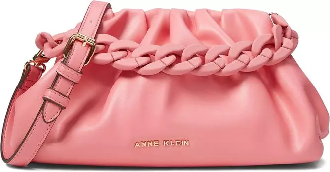 Сумка Anne Klein Coated Chain Swag Clutch, цвет Fruit Punch/Fruit Punch