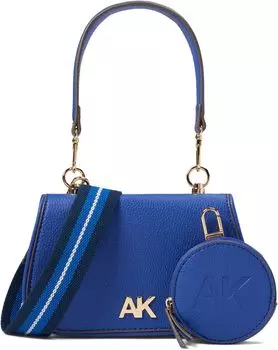 Сумка Anne Klein Convertible Flap Shoulder Bag w/ Web Strap & Coin Purse, цвет Lazuli Blue/Lazuli Blue Multi