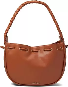 Сумка Anne Klein Hobo w/ Braided Strap, цвет Saddle
